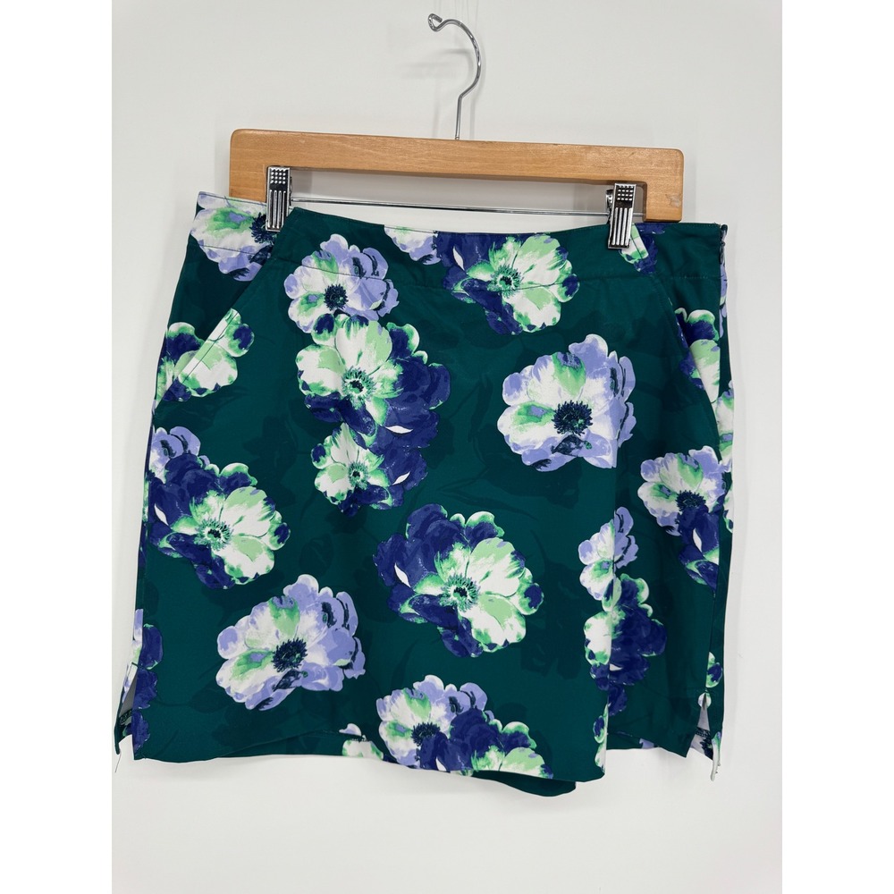 Lady Hagen Floral Golf Skort Women 10 Activewear Performance Skirt Pickleball